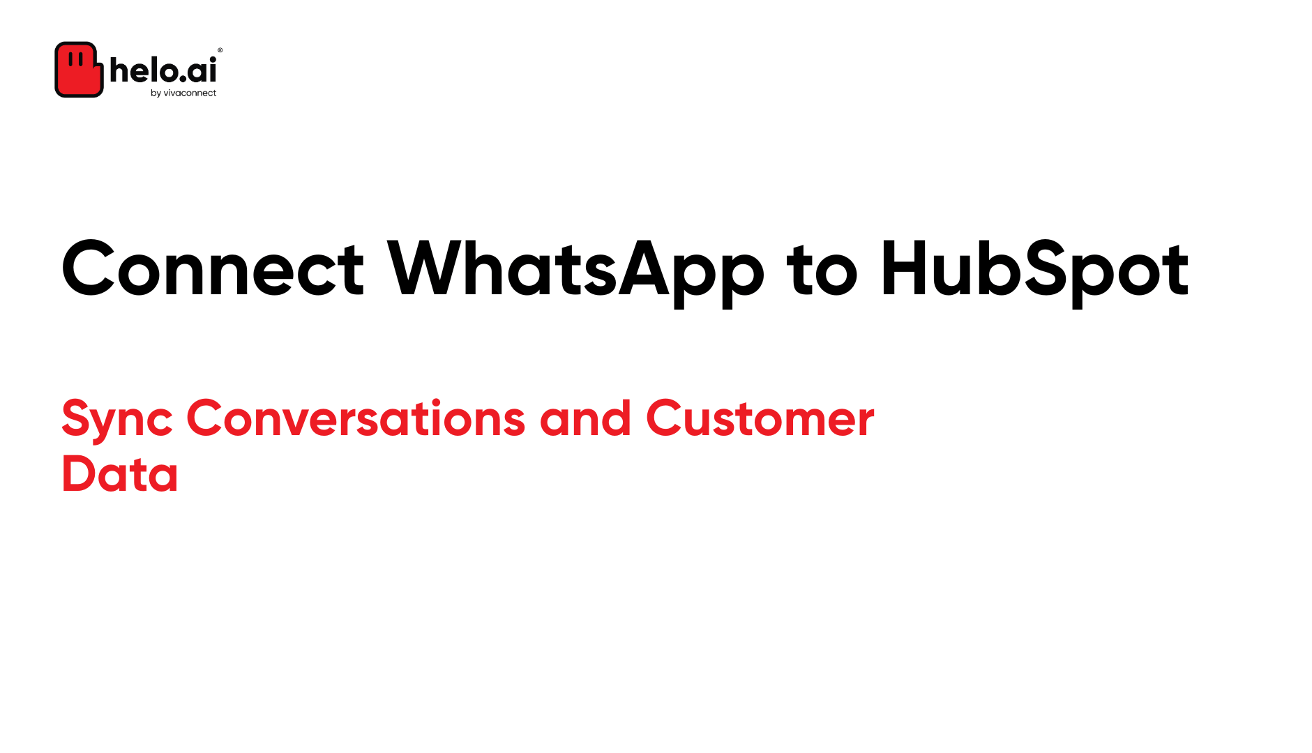 WhatsApp to HubSpot